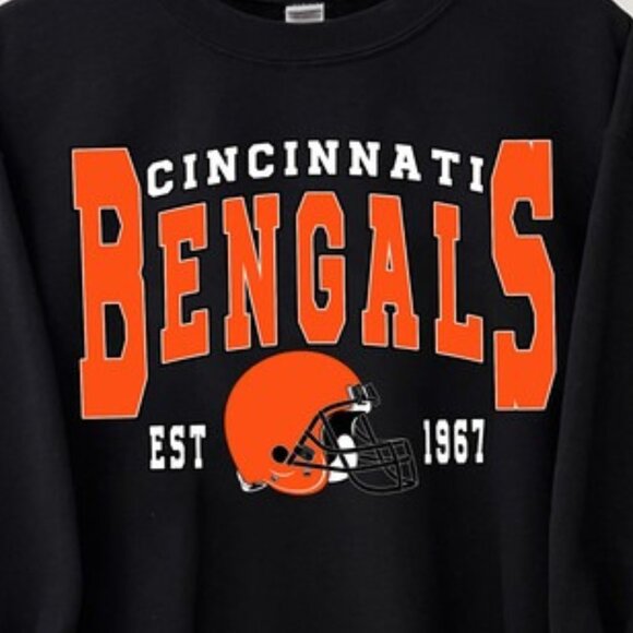 Cincinnati Bengals NFL Football Team Logo Sweatshirt Unisex Fan Apparel 159 - Picture 2 of 5